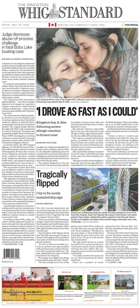 Cover of Kingston Whig-Standard