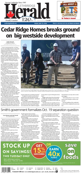 Cover of Lethbridge Herald
