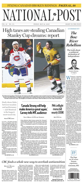 Cover of National Post - (Latest Edition)