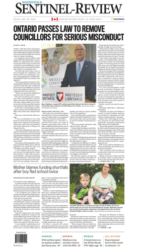Cover of Sentinel-Review (Woodstock)