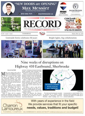 Cover of Sherbrooke Record