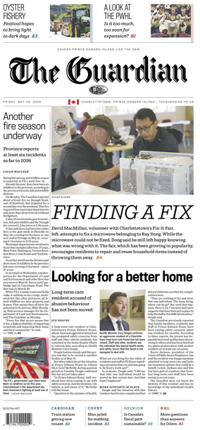 Cover of The Guardian (Charlottetown)