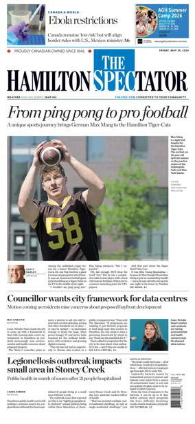 Cover of The Hamilton Spectator