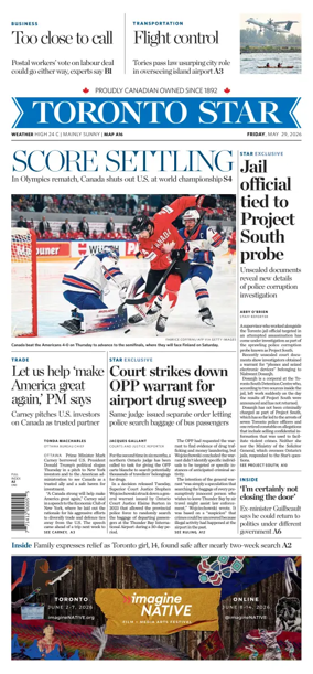 Cover of Toronto Star