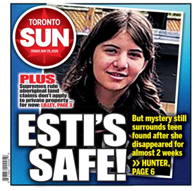 Cover of Toronto Sun