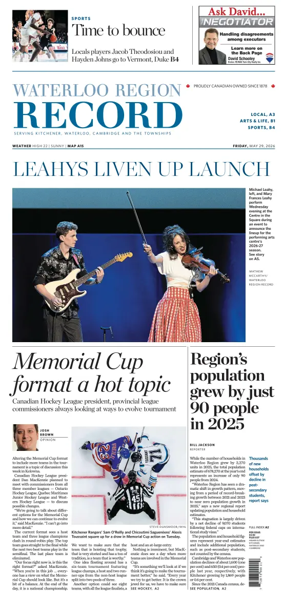 Cover of Waterloo Region Record