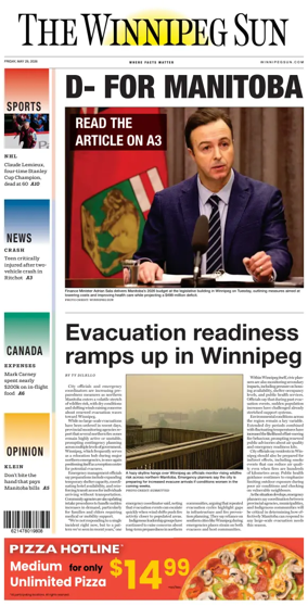 Cover of Winnipeg Sun