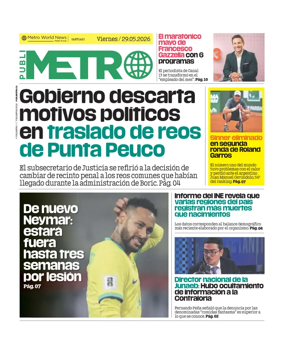 Cover of Publimetro Chile
