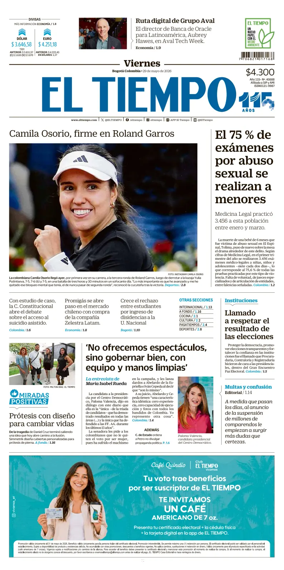 Cover of El Tiempo (Bogota)