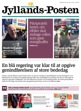 Cover of Jyllands-Posten