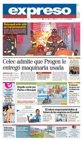 Cover of Diario Expreso