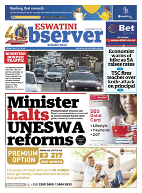 Cover of Eswatini Observer