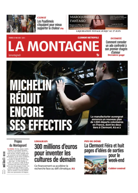 Cover of La Montagne (Clermont-Metropole)