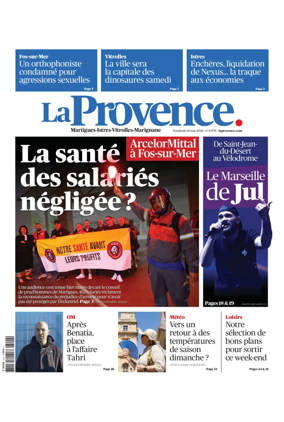 Cover of La Provence Martigues-Istres-Vitrolles-Marignane