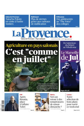 Cover of La Provence Salon-de-Provence / Pays salonais