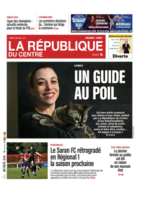 Cover of La Republique du Centre (Orleans - Loiret))