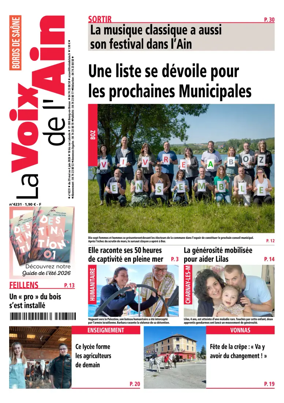 Cover of La Voix de l’Ain Bords de Saone
