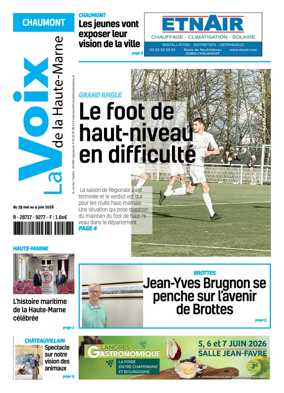 Cover of La Voix de la Haute-Marne edition Chaumont