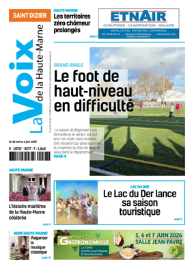 Cover of La Voix de la Haute-Marne edition Saint-Dizier