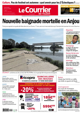 Cover of Le Courrier de l’Ouest (Cholet)