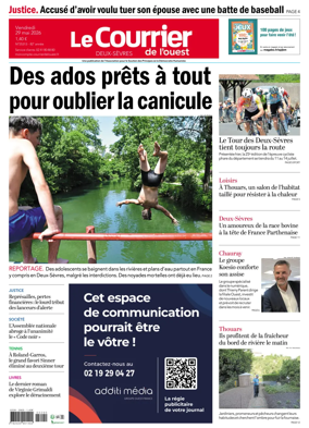 Cover of Le Courrier de l’Ouest (Deux-Sevres)