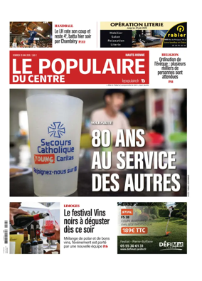 Cover of Le Populaire du Centre (Haute-Vienne)