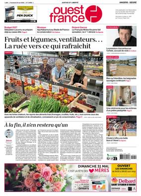 Cover of Ouest France (Angers / Segre)