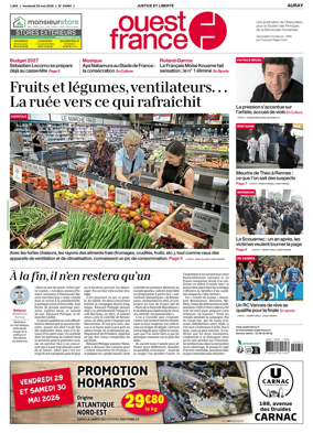 Cover of Ouest France (Auray)