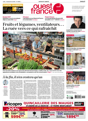 Cover of Ouest France (Cholet)