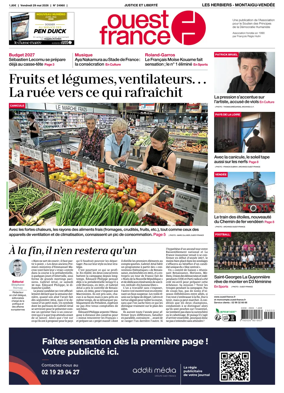 Cover of Ouest France (Les Herbiers / Montaigu)