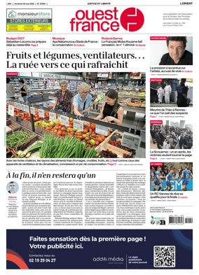 Cover of Ouest France (Lorient)