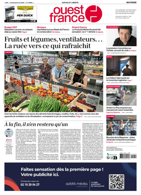 Cover of Ouest France (Mayenne)