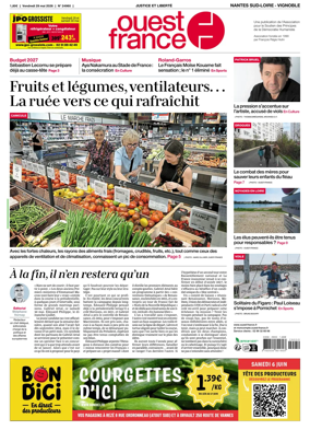 Cover of Ouest France (Nantes / Sud-Loire / Vignoble)