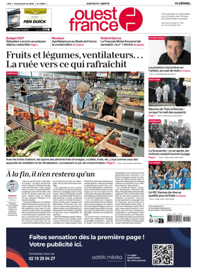 Cover of Ouest France (Ploermel)