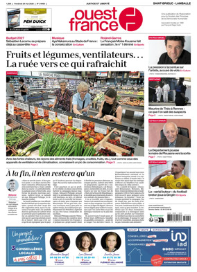 Cover of Ouest-France (Saint-Brieuc Lamballe)