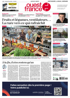Cover of Ouest France (Saint-Nazaire La Baule Guerande)