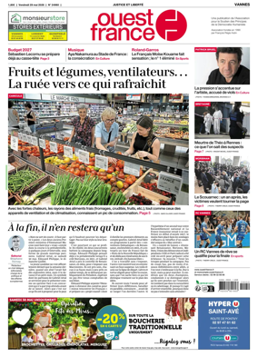 Cover of Ouest France (Vannes)