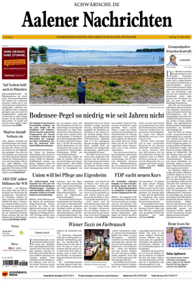 Cover of Aalener Nachrichten