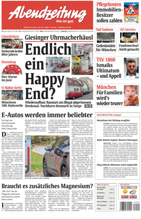 Cover of Abendzeitung Munchen