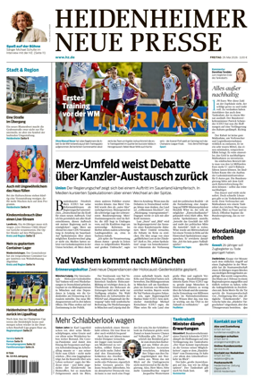 Cover of Heidenheimer Neue Presse