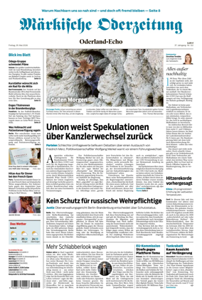 Cover of Markische Oderzeitung Oderland-Echo