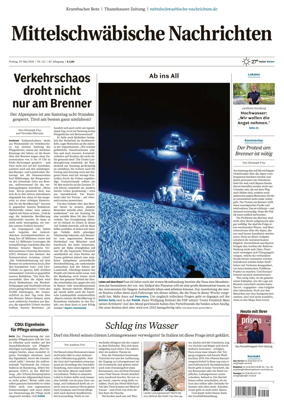 Cover of Mittelschwaebische Nachrichten