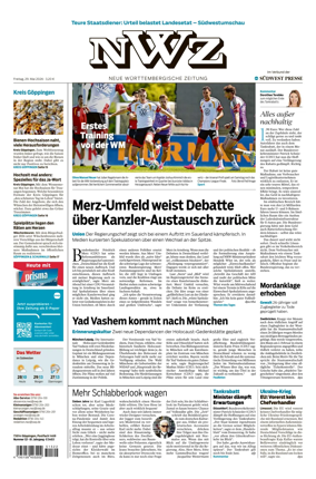 Cover of NWZ – Neue Wurttembergische Zeitung