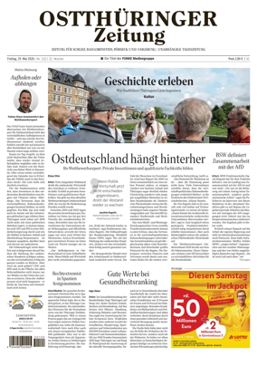Cover of Ostthuringer Zeitung (Posneck)