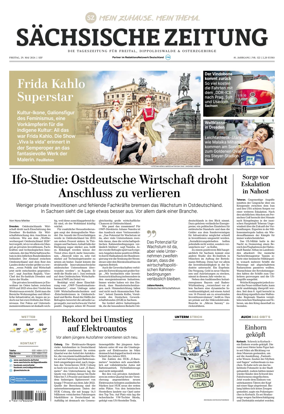Cover of Sachsische Zeitung (Freital Dippoldiswalde & Osterzgebirge)