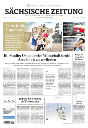 Cover of Sachsische Zeitung (Pirna Sebnitz)