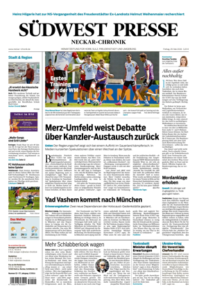 Cover of SUDWEST PRESSE - Neckar-Chronik