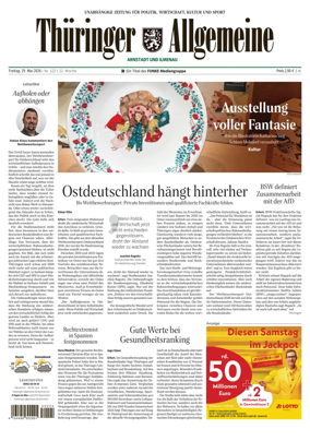 Cover of Thuringer Allgemeine (Arnstadt und Ilmenauz)