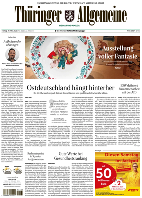 Cover of Thuringer Allgemeine (Weimar)
