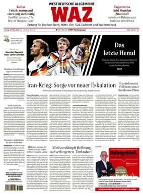 Cover of Westdeutsche Allgemeine Zeitung (Bochum)